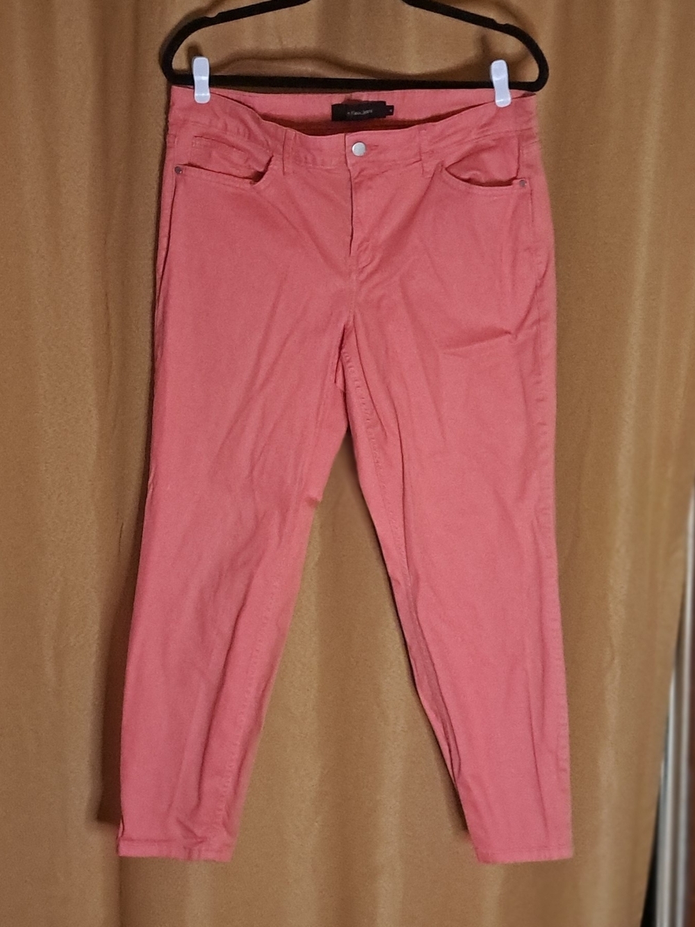 Calvin Klein Jeans Coral Pink Slim Trousers